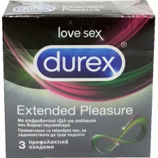 PROFILAKTIK DUREX EXTENDED PLEASURE X 3 COPE - DUREX® LOVE SEX