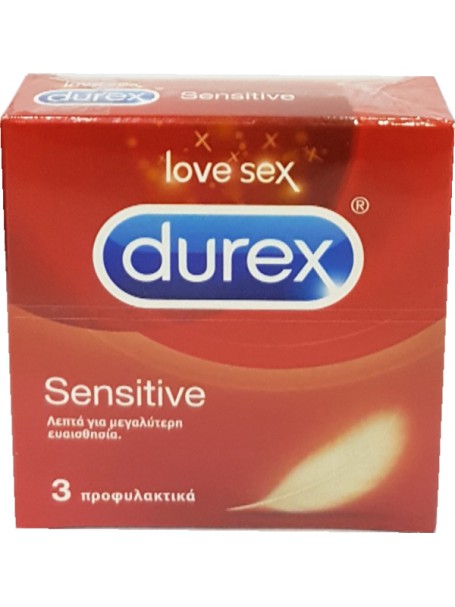 PROFILAKTIK DUREX SENSITIVE X 3 COPE - DUREX® LOVE SEX