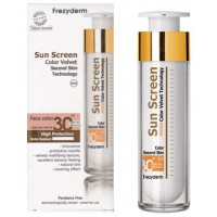 SUN SCREEN COLOR VELVET FACE 50 ml - SPF 30 - FREZYDERM