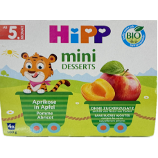 HIPP MINI DESSERTS APRIKOSE IN APFEL 4x100g