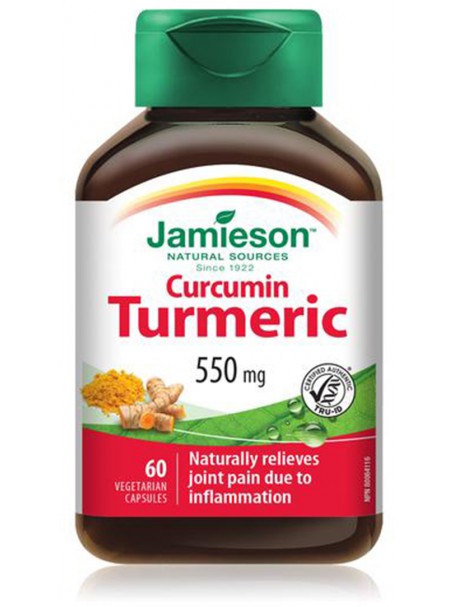 TURMERIC 550 mg X 60 KAPSULA (CURCUMIN) - SHAFRAN I INDISË -  JAMIESON 