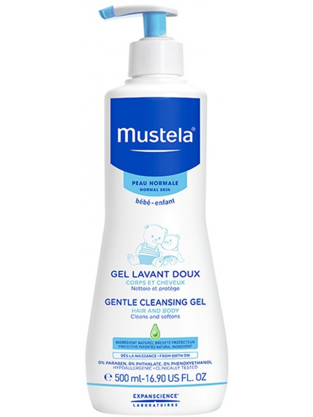 GENTLE CLEANSING GEL HAIR AND BODY 500 mL - MUSTELA