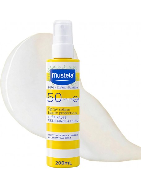 MUSTELA 50 UVA HGH PROTCTON SUN SPRAY 200ml