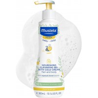 MUSTELA NOURISHING CLEANSING GEL WITH COLD CREAM HAIR AND BODY 300ml