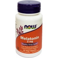 MELATONIN 3 mg x 60 VEG CAPSULES - PËR NJË GJUMË TË REHATSHËM - NOW® FOODS