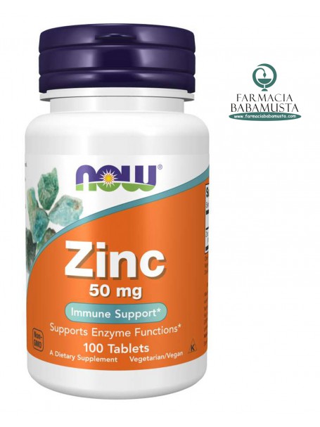 ZINC 50 mg X 100 TAB - NOW