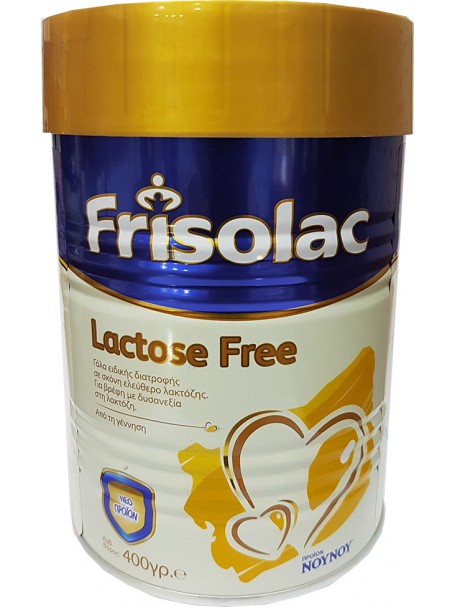 FRISOLAC LACTOSE FREE 400 g - QUMËSHT PA LAKTOZË 0-12 MUAJSH - NOY NOY