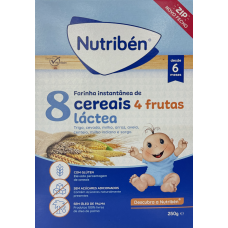 NUTRIBEN 8 CEREAIS 4 FRUTAS LACTEA