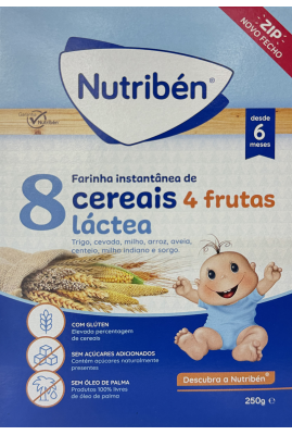 NUTRIBEN 8 CEREAIS 4 FRUTAS LACTEA