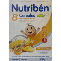 NUTRIBEN 8 CEREALES CON UN TOQUE DE MIEL 4 FRUTAS