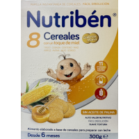 NUTRIBEN 8 CEREALES CON UN TOQUE DE MIEL GALLETAS MARIA