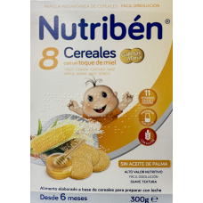 NUTRIBEN 8 CEREALES CON UN TOQUE DE MIEL GALLETAS MARIA