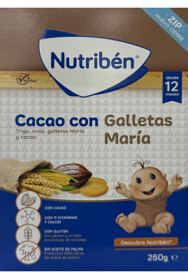 NUTRIBEN CACAO CON GALLETAS MARIA 250g