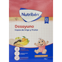 NUTRIBEN DESAYUNO COPOS DE TRIGO Y FRUTAS 750g