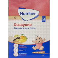 NUTRIBEN DESAYUNO COPOS DE TRIGO Y FRUTAS 750g