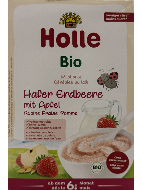 HOLLE BIO HAFER ERDBEERE MIT APFEL