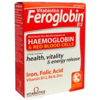 FEROGLOBIN B12  x 30 kapsula me clirim të ngadaltë - VITABIOTICS