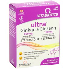 ULTRA GINKGO & GINSENG X 60 TAB - VITABIOTICS