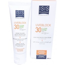 UVEBLOCK®	30 CLEAN DERM High sun protection cream SPF 30 40 ml - ISISPHARMA