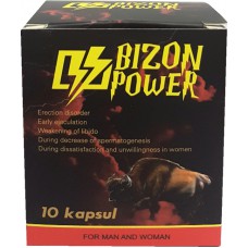 BIZON POWER PËR BURRA DHE GRA X 10 KAPSULA - STIMULANT SEKSUAL BIMOR