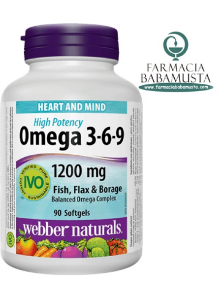 OMEGA 3 6 9 (1200 mg) X 60 PERLA - WEBBER NATURALS